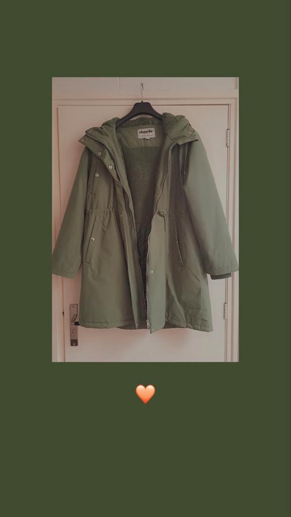 Groene Danefae Winter Parka, Kleding | Dames, Jassen | Zomer, Zo goed als nieuw, Groen, Ophalen of Verzenden