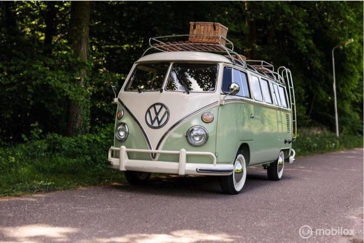 Gerestaureerde VW T1 Samba camperbus UNIEK !, Auto's, Oldtimers, Bedrijf, Te koop, Volkswagen, Benzine, Overige carrosserieën
