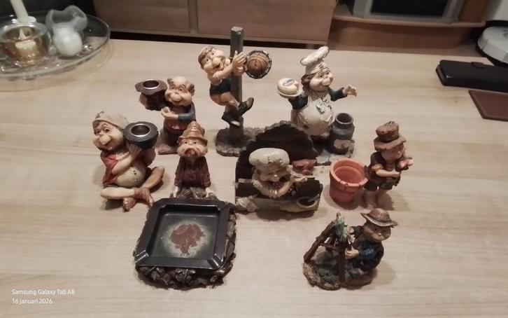 8 originele Laven, Verzamelen, Efteling, Gebruikt, Beeldje of Poppetje, Ophalen of Verzenden