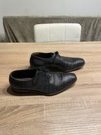 Mooie nette zwarte bewerkte leren schoen floris van bommel42, Uitgeest, Tweedekansshop, Zwart, Floris van Bommel