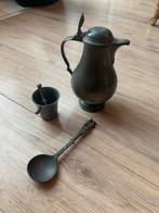 Antiek Tinnen Servies Set, Ophalen of Verzenden