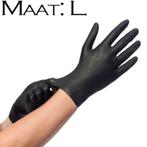 ZWARTE nitril handschoenen Easyglide, 100 stuks, maat L, Nieuw, Toebehoren, Handen en Nagels, Zwart