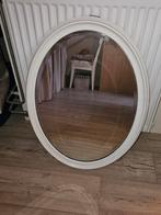 Ronde Spiegel met Witte Lijst, Ophalen, Gebruikt, Rond, 75 tot 100 cm