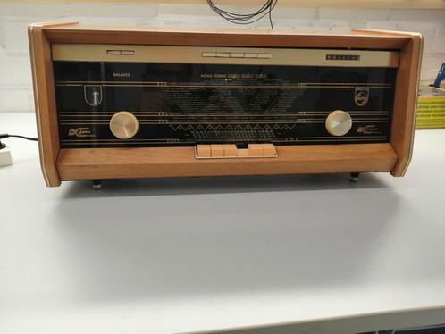 Philips Plano Radio type nr B5X23A/74 bj. 1962/'63, Antiek en Kunst, Antiek | Tv's en Audio, Ophalen