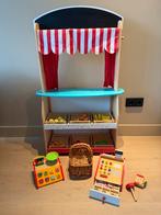 Houten Speelgoed Winkelkraam & Theater met Accessoires, Ophalen of Verzenden, Zo goed als nieuw, Hout, Speelkeuken-accessoire