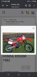 Gezocht koplampkapje / voorkapje xr500r 1981/82, Ophalen of Verzenden