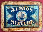 tabaksblik Albion Mixture A. van Herwaarden Rotterdam, Ophalen of Verzenden, Gebruikt, Tabaksdoos of Verpakking