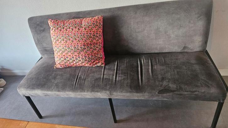 Eetbank - bank, Huis en Inrichting, Stoelen, Zo goed als nieuw, Drie, Stof, Overige kleuren, Ophalen