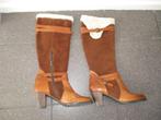 Freeflex leren cognac kleur laarzen maat 38,5, Hoge laarzen, Bruin, Ophalen of Verzenden, Freeflex