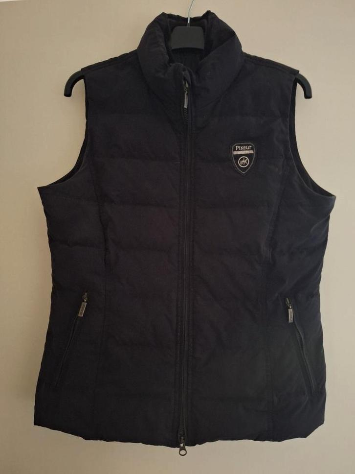 Zwarte Pikeur bodywarmer met dons, Dieren en Toebehoren, Paardrijkleding, Gebruikt, Dames, Kinderen, Bovenkleding, Dressuur, Ophalen of Verzenden