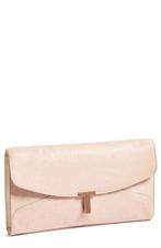 Ted Baker Clutch Maxi Clutch Calf Hair, leer met kaartje, Ophalen of Verzenden, Nieuw, Roze, Handtas