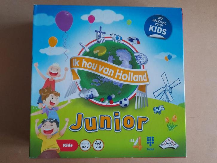 Ik Hou van Holland Junior - Bordspel, Hobby en Vrije tijd, Gezelschapsspellen | Bordspellen, Zo goed als nieuw, Een of twee spelers
