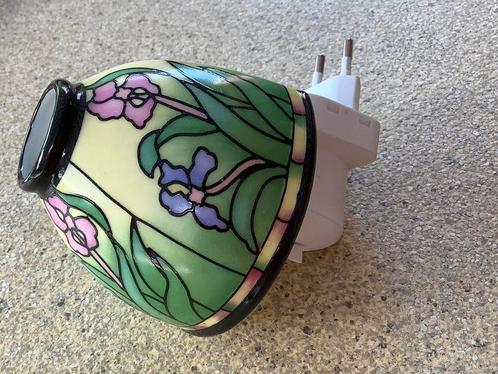 Vintage stopcontact lampje Art Nouveau porselein, Huis en Inrichting, Lampen | Overige, Zo goed als nieuw, Ophalen of Verzenden