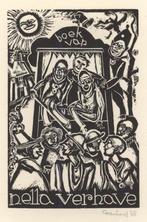 0402 Ex Libris Nederland : Cor de Wolff, 1938, Antiek en Kunst, Kunst | Etsen en Gravures, Verzenden