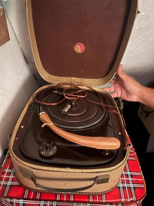 Vintage platenspeler in koffer – leuk voor de liefhebber!, Audio, Tv en Foto, Platenspelers, Gebruikt, Platenspeler, Overige merken