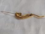 Vergulde sterling zilveren broche, Sieraden, Tassen en Uiterlijk, Broches, 4 tot 7 cm, Ophalen of Verzenden, Zo goed als nieuw