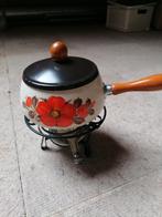 Vintage fonduepan, met vorken., Brander, Zo goed als nieuw, Fonduepan, Ophalen