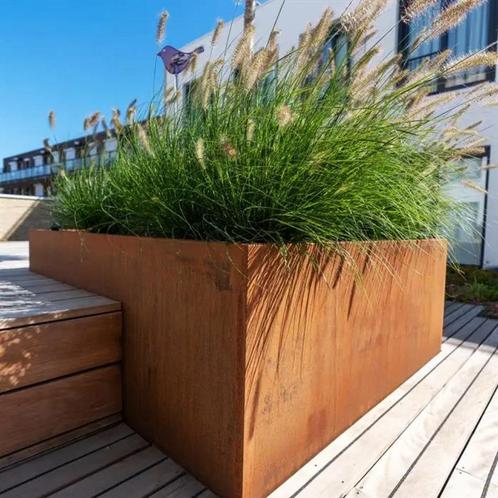 cortenstaal plantenbakken, bloembakken, Tuin en Terras, Bloembakken en Plantenbakken, Nieuw, Overige materialen, Balkon, Tuin