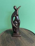 Abstract bronzen beeld moeder en kind, Antiek en Kunst, Ophalen of Verzenden, Brons
