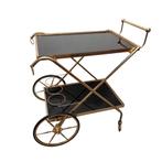 Hollywood Regency serveerwagen, Ophalen, Gebruikt, 50 tot 100 cm, Hollywood Regency, Vintage