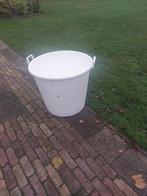 Witte speciekuip / Mortelkuip - 125 Liter, Ophalen of Verzenden, Gebruikt, Kunststof, Met handgreep