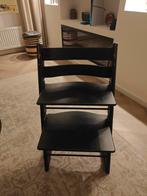 Stokke Tripp Trapp Kinderstoel - Zwart, Kinderen en Baby's, Kinderstoelen, Ophalen, Gebruikt, Meegroeistoel, Gordel(s)