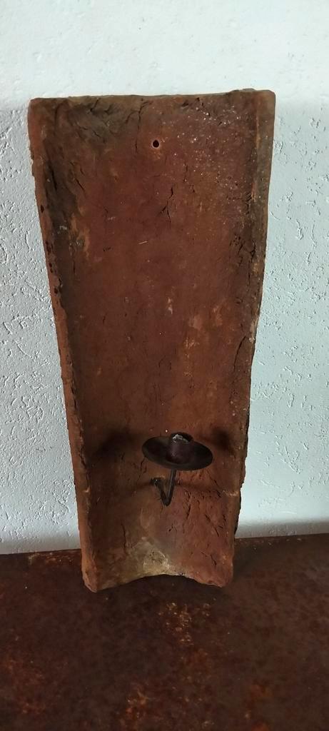 Mooie brocante muur kandelaar, Antiek en Kunst, Curiosa en Brocante, Ophalen of Verzenden