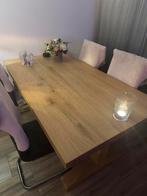 Massief eiken eettafel 180x100 cm, Huis en Inrichting, Tafels | Eettafels, Ophalen, Gebruikt, 50 tot 100 cm, 150 tot 200 cm