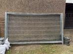Bouwhekken inclusief klemmen en voeten, Tuin en Terras, Tuinhekken en Hekwerk, Ophalen, Gebruikt, IJzer