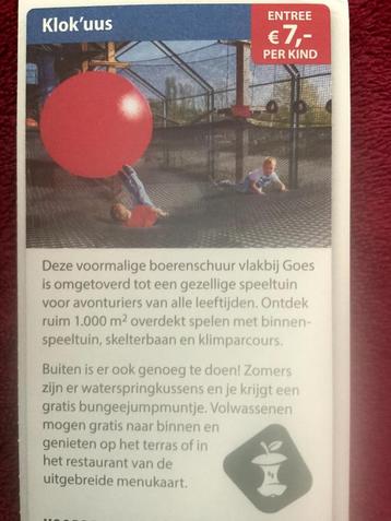 Klok’uus Speeltuin in ‘s-Heer Arendskerke Voordeelbon beschikbaar voor biedingen