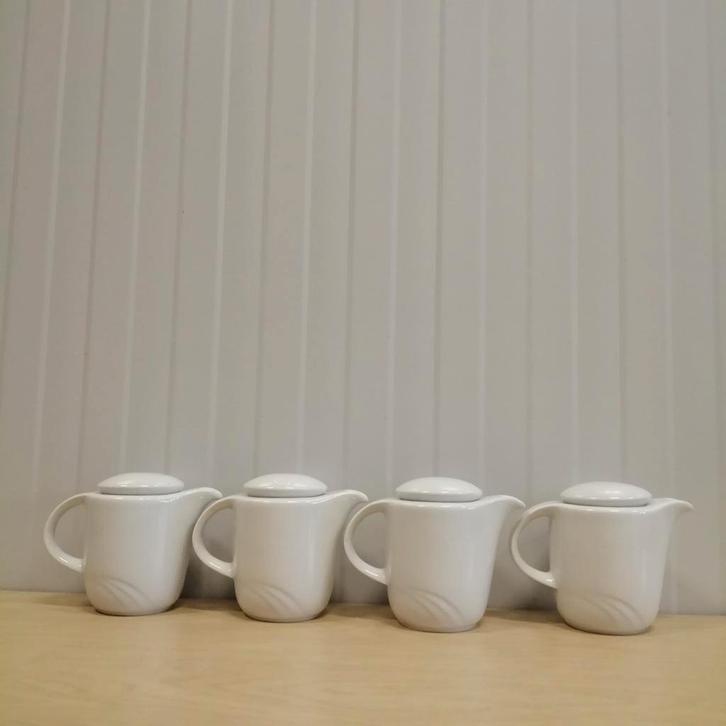 4x Schönwald Germany Koffiekan/Melkkan/Theekan (Porselein), Huis en Inrichting, Keuken | Servies, Gebruikt, Overige stijlen, Porselein