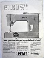 16 vintage advertenties reclames naaimachines 1962 Pfaff, Gebruikt, Ophalen
