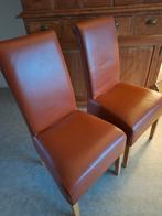 2 eetkamer stoelen leder, Huis en Inrichting, Stoelen, Ophalen of Verzenden, Leer