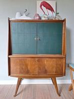 Engelse vintage drankenkastje, dranken kabinet, highboard, Huis en Inrichting, Ophalen, Vintage, Zo goed als nieuw, Retro vintage