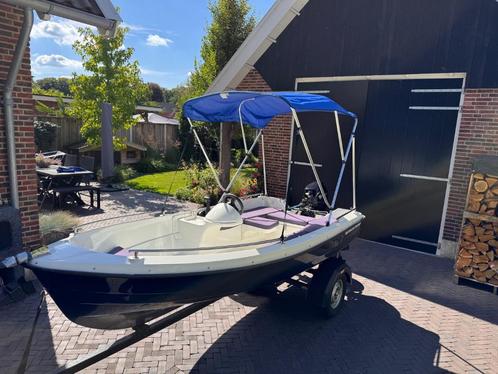 Meerwijcker 360 Sport console boot met Tohatsu 8pk + trailer, Watersport en Boten, Vis- en Consoleboten, Gebruikt, Tot 10 pk, 3 tot 6 meter