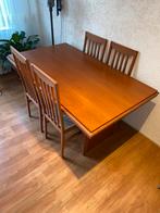 Stevige meubelset (tafel, tv-kast, vitrinekast). ZSM weg!, Huis en Inrichting, Complete inboedels, Ophalen