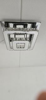 Moderne Plafondlamp met Kristallen* kapot* 45/45, Huis en Inrichting, Ophalen of Verzenden