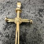 14k gouden kruis hanger spijkers model nieuw, Ophalen of Verzenden, Zo goed als nieuw, Goud, Kruis of Symbool