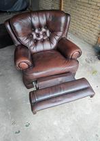 Chesterfield🇬🇧 relax luxe mancave,klassiek bruin leer, Huis en Inrichting, Fauteuils, Ophalen, Gebruikt, Klassiek,mancave,retro,industrieel
