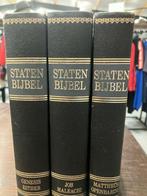 3-delige Statenbijbel, koperen sloten, Ophalen of Verzenden, Gelezen, Bijbel, Christendom | Protestants