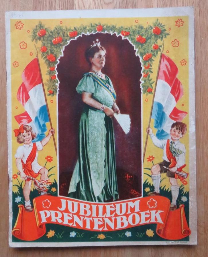 Koninklijk Huis 1909 + 1948 4 jubileumuitgaven, Verzamelen, Koninklijk Huis en Royalty, Gebruikt, Tijdschrift of Boek, Nederland