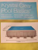 Zwembad INTEX 200 x 400 met pomp, solar cover, trap, tegels., 200 tot 400 cm, Rechthoekig, Opzetzwembad, Zo goed als nieuw