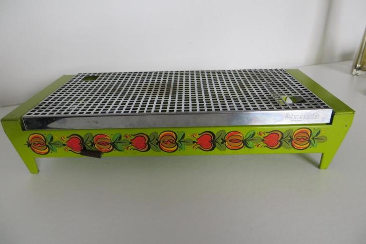 Vintage Brabantia rechaud / warmhouder, in apart groen met, Verzamelen, Retro, Huis en Inrichting, Ophalen of Verzenden