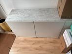 Ikea Besta kast met marmeren blad, Huis en Inrichting, Kasten | Kledingkasten, Ophalen, Kunststof, 150 tot 200 cm, Zo goed als nieuw