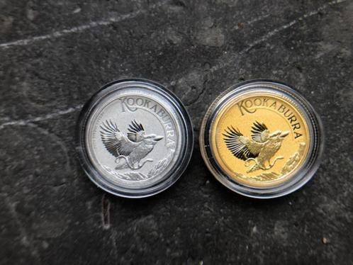 2024 Aus - Kookaburra - 1/10 oz gold + 1/10 oz platinum, Postzegels en Munten, Edelmetalen en Baren, Goud, Ophalen of Verzenden