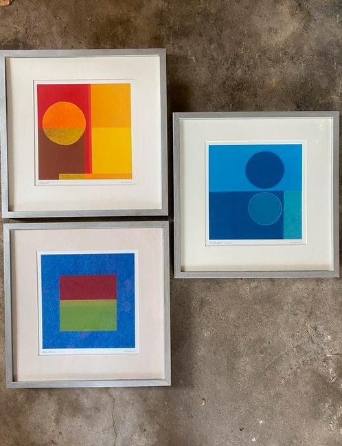 Jaren 90 litho’s (3) ikea van kunstenares Amaina, Huis en Inrichting, Woonaccessoires | Schilderijen, Tekeningen en Foto's, Gebruikt