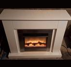 Moderne Witte Elektrische Openhaard, Huis en Inrichting, Haarden, Ophalen, Zo goed als nieuw, Vrijstaande haard, Elektrische haard