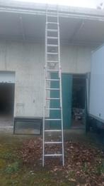 Aluminium ladder 27 spots + - 7 meter, Doe-het-zelf en Verbouw, Ladders en Trappen, Ladder, Gebruikt, Ophalen of Verzenden, Opvouwbaar of Inschuifbaar