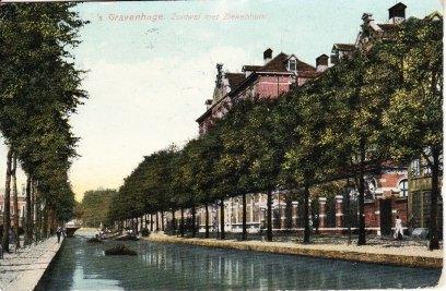 's-GRAVENHAGE,- Zuidwal met Ziekenhuis.  18-01, Verzamelen, Ansichtkaarten | Nederland, Gelopen, Zuid-Holland, Voor 1920, Ophalen of Verzenden