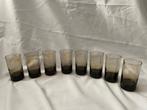 Retro Set van 8 Luminarc Rookglas Smoke port sherry shot, Ophalen, Gebruikt, Borrel- of Shotglas
